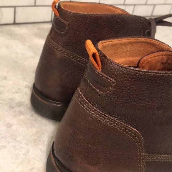 Tommy Bahama Boots Mens 12 Brown Leather Edisto Ankle Made in Brazil Chukka - Picture 2 of 11